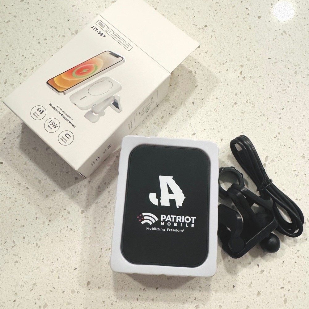 Jason Aldean's Patriot‎ Mobile 15W Magnetic Wireless Car Charger (New In Box)
